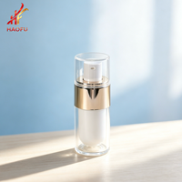 Nueva Llegada: Botellas de Spray de Acrílico Blanco de Doble Capa de 15 ml para Dispensar Emulsiones, para Crema Facial, Crema para Ojos, Cosméticos y Cuidado de la Piel