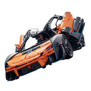 Modelo de coche de carreras deportivo, supercoche, MOC, juguetes Diy, bloques de construcción de gran tamaño, juguetes para niños, bloques de construcción a escala 1:8, coches - Product Image 2