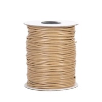 Fil ciré en polyester imperméable de 0,5 mm, 160 m/rouleau, durable, pour couture à la main, accessoire pour collier, écologique