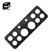 Plaques en fibre de carbone personnalisées 1mm 2mm 3mm 4mm, cadres en fibre de carbone CNC, cadre de plaque d'immatriculation en fibre de carbone 3K Twill