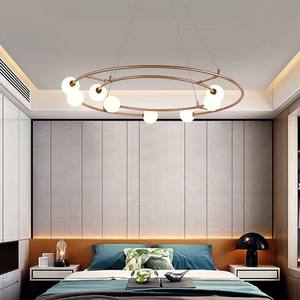 Araña de <span class=keywords><strong>asteroide</strong></span> de cristal creativa posmoderna nórdica, luces LED para uso doméstico para sala de estar, estudio, habitación MODELO DE Hotel - Product Image 1