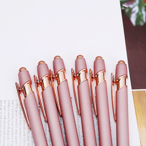 Bolígrafo de Pantalla Táctil Color Oro Rosa, Marcador Mágico, Bolígrafo de Metal Biselado con Doble Espiral para Teléfono Móvil y iPad - Product Image 2