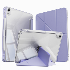 Kenke gran oferta Y Fold Auto Sleep Wake Soft Edge Clear Tablet funda con portalápices derecho para iPad Air456 10,9 pulgadas - Product Image 1