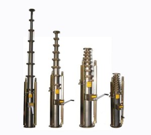 5m <span class=keywords><strong>9M</strong></span> chiều cao và 50-60kg tải trọng tùy chỉnh Hợp kim nhôm sợi carbon kính thép Hướng dẫn sử dụng kính thiên văn mast cho mỏ - Product Image 2