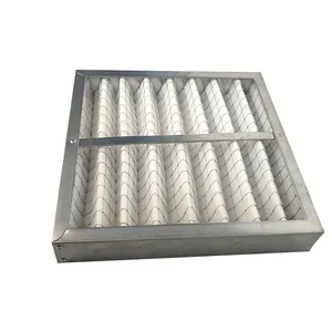 Pabrik grosir bingkai aluminium lipat saringan primer penyejuk udara penyaring debu