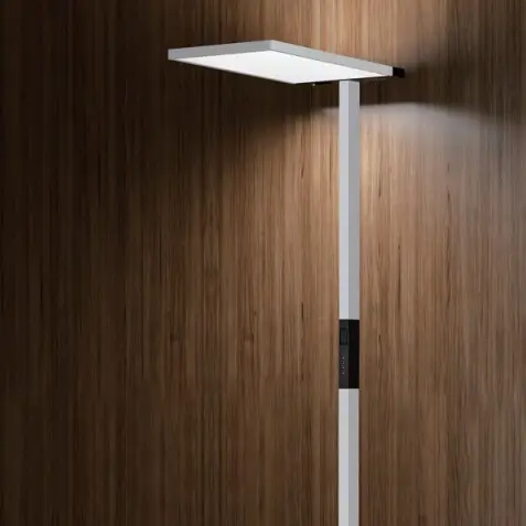 Smart floor lamp with Touch switch to adjust brightness, color temperature, LCD digital display and so on