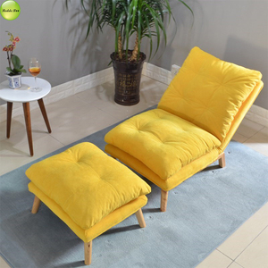 Modern Living Room <strong>Chair</strong> Leisure Single <strong>Reclining</strong> Folding Sofa Bed <strong>With</strong> <strong>Footstool</strong> Home Furniture Lazy Lounge <strong>Chair</strong> M85 - Product Image 2