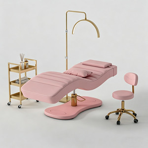 Table de <span class=keywords><strong>massage</strong></span> électrique ergonomique en forme de S pour salon de beauté et <span class=keywords><strong>spa</strong></span>, luxueuse, en acier inoxydable, réglable et pliable - Product Image 6