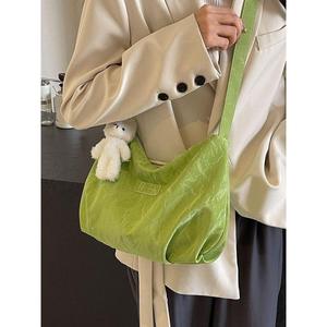 Nouveau sac à main en PU pour femme, grande capacité, style parfaitement assorti, sac à bandoulière plissé de style occidental pour femme - Product Image 5