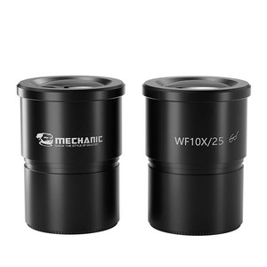 عدسة عينية لميكروسكوب واسع المجال MECHANIC WF <span class=keywords><strong>10X</strong></span>/25 (ثابتة) بتكبير 10 أضعاف ومجال رؤية 25 ملم وعدسة بصرية عالية الدقة - Product Image 1