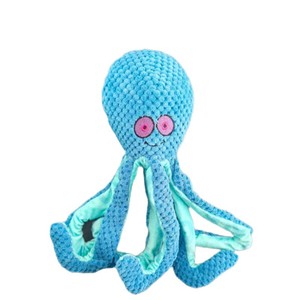 Juguete de peluche de pulpo para perros, chirriante, para jugar en interiores, tamaño pequeño, estilo de dibujos animados, lindo juguete para mascotas - Product Image 1