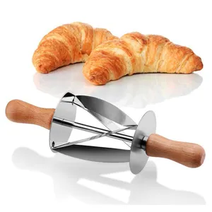 凉爽的厨房小工具切面机用于面包切面机不锈钢羊角面包滚筒切片