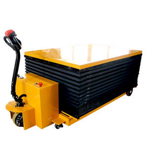 Yüksek Verimli 350kg 500kg 1000kg Manuel Hidrolik Kaldırıcı Tekerlekli Makaslı Platform Arabası - Product Image 5