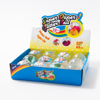 Balle d'eau rebondissante lumineuse LED colorée de Noël pour enfants, 6,5 cm, en TPR gonflable, nouvelle collection