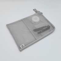 Bolsas de Malla Personalizables de Gran Capacidad con Cierre, Carpetas para Archivos, Documentos Tamaño A4 para la Escuela, Viajes y Almacenamiento