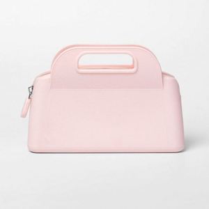 Sac de maquillage portable personnalisé imperméable avec fermeture éclair et logo, vente en gros d'usine, mini sac de rangement en silicone, trousse de toilette portable - Product Image 3