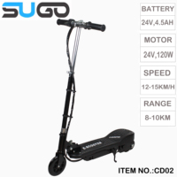 Scooter électrique exporté vers l'Europe, scooter électrique personnalisé pour enfants de 120 W avec certification CE/ROHS/EMC/EN71/EN62115