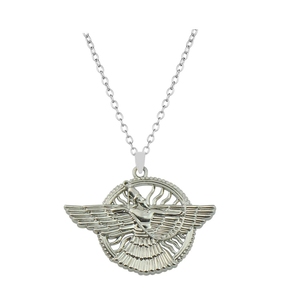 LamaLamma Classic Style Ashur Pendentif Collier Taureau Ailé Lamassu Divinité Assyrienne Protectrice en Perle en Alliage de Zinc pour Femmes Hommes - Product Image 4