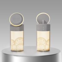 Cadeaux parfaits pour Noël, anniversaire, anniversaire de mariage, enceinte transparente avec motifs personnalisables, lampe, chargeur sans fil