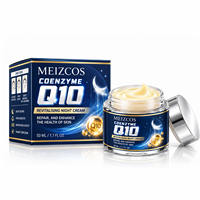 Crème de nuit anti-rides OEM au coenzyme Q10, au rétinol, à la niacinamide, sans sulfate, apaisante, hydratante, blanchissante, raffermissante pour le visage