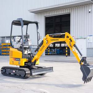 Miniexcavadora de orugas de acero Liugong 9017FZTS 9018F de 1.7 y 1.8 toneladas con motor Kubota o Yanmar, directamente de fábrica en China - Product Image 4