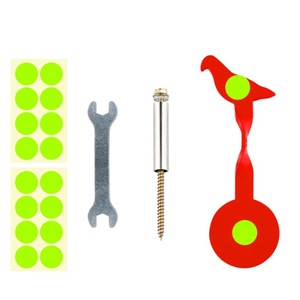 Bersaglio Girevole a 360 Gradi per Tiro al Volatile, Bersaglio in Acciaio da Incasso per Albero, Bersaglio in Metallo per Allenamento con Fionda e Tiro con l'Arco - Product Image 6