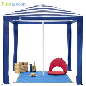 En gros Portable carré coupe-vent Pop Up soleil abri Sports en plein air Cool plage parapluie Cabana avec impression personnalisée - Product Image 2