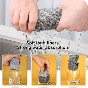 Chiffon de nettoyage en fibre de bambou gris pour la cuisine, la vaisselle et les voitures, très vendu - Product Image 5