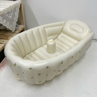 Tragbarer Aufblasbarer PVC-Pool Faltbares Design für Kinder und Kleinkinder - Langlebig Umweltfreundlich Wasserdicht 3 Jahre Garantie