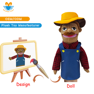 Bán Buôn Dễ Thương Cá Nhân Phim Hoạt Hình Búp Bê Sang Trọng Đồ Chơi Tùy Chỉnh Cảnh Sát Giao Thông Người Đàn Ông Con Rối Tay Cho Trẻ Em Làm bằng Mềm Mại Vải Sang Trọng - Product Image 2