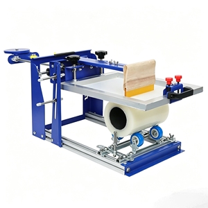 Manual Curved Surface Screen Printing Machine for Small Insulated Cups Bottles Tubes