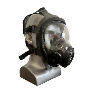 قناع تنفس كامل للوجه بفلتر ثنائي اللون مضاد للضباب بعدسة واسعة للسلامة الزراعية والصناعية - Product Image 6