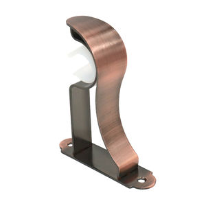 홈 장식 뱀 모양의 철 금속 용접 극 걸이 파이프 지원 튜브 홀더 커튼 액세서리 단일 28mm 막대 브래킷 - Product Image 3