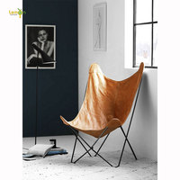 Worthbuy — mobilier classique et moderne avec cadre en fer métal, chaise classique classique modèle BKF à papillon, en cuir, style Vintage, de chine en ligne