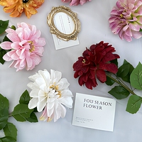 Tiges de fleurs de chrysanthème en soie artificielle, réalistes, faites à la main, modernes, respectueuses de l'environnement, arrangement floral durable