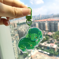 Porte-clés en acrylique personnalisés translucides, esthétiques et tendance, à faire soi-même, en vente