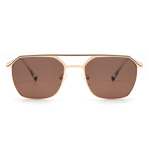 Metal Frame Polarized Sunglasses Square UV400 Full Rim Unisex <b>Eyewear</b> for Travel Beach Outdoor - Product Image 5