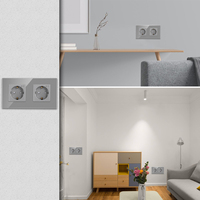 Bingoelec Home Wall 16A Allemagne Prise de courant Schuko Led Veilleuse Double Prises