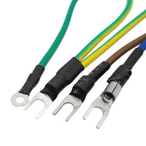 3 Cores C14 Ring Terminal Cable PVC Jacket 3pin Power Socket Cord Wiring <b>Harness</b> Ac Cable Power Extension Cable - Product Image 4
