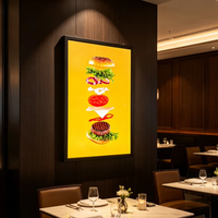 Cadre mural pour affiches 24 x 36, taille personnalisée, cadre LED 27x40 pour affiches de films, cadre à clipser, boîte à lumière, panneaux de menu, publicité