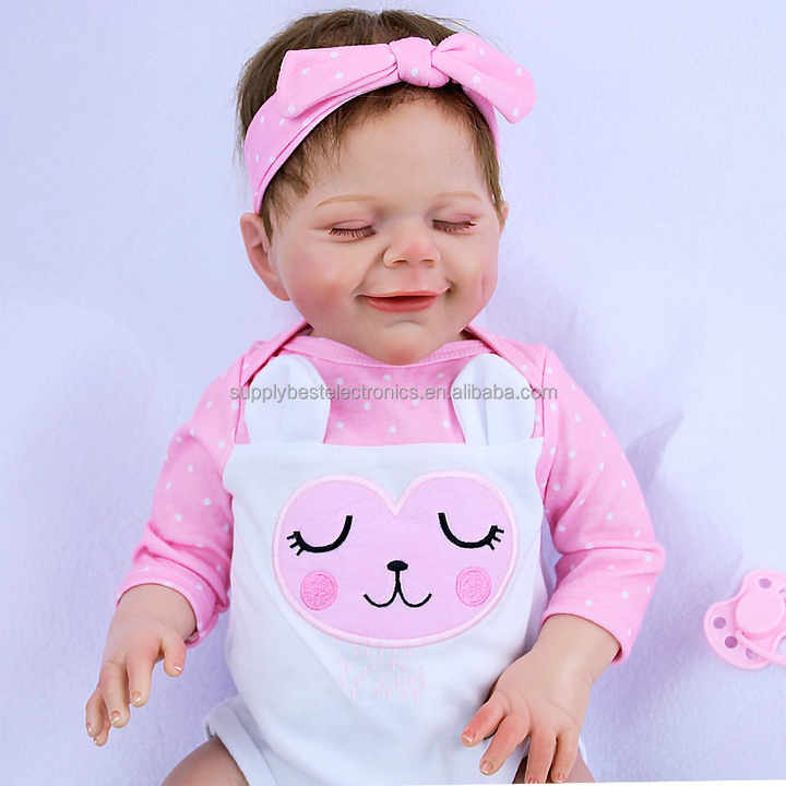 NPK Newborn Reborn Baby Dolls Silicone Cute Soft Babies Doll