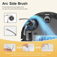 Kit d'accessoires de remplacement pour robot aspirateur Roborock Q7 M5/M5 Q7 L5/L5 Plus, en caoutchouc, coton et polyester réutilisables, 1 brosse principale, 4