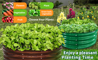 Kits de jardinières galvanisées pour l'extérieur, bacs de jardinage en métal pour légumes, fleurs et herbes surélevés