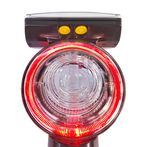 Haute qualité IP66 étanche Anti-âge LED feux d'avertissement de trafic double alimentation batterie au Lithium indicateurs routiers solaires - Product Image 2