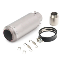 Pot d'échappement de moto en fibre de carbone, silencieux argent/noir/bleu universel 51/60 mm DB Killer Z900 R3 R25 MT07 MT09 R1 Z400 Z650