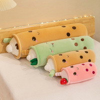 Nouvelle peluche mignonne en forme de fruit en coton PP, tasse à thé au lait, coussin de sommeil brodé pour unisexe, soulagement du stress, cadeaux d'anniversaire et d'événements