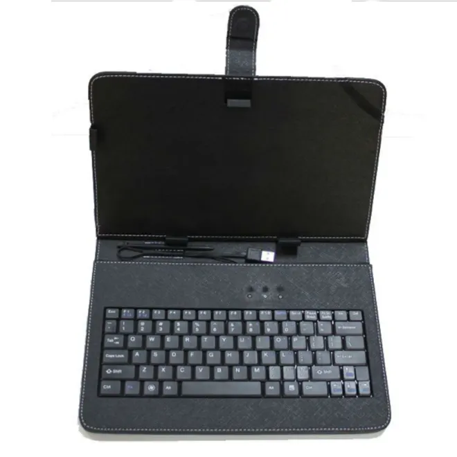 Iyi fiyat 10 inç evrensel klavye deri kılıf için 10 inç MID,Tablet PC standı ile, 7 "ve 8" kılıfı uygun