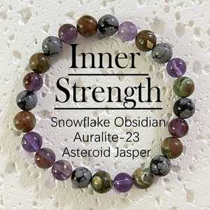 Natural Stone <b>Bracelet</b> Colorful Glass Beaded Solar Plexus Power Tiered Pricing Policy Quality Guarantee Card - Product Image 3