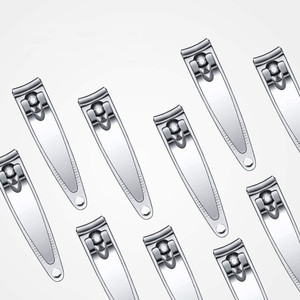 Stainless Steel Nail Clippers 12.5 Mm Jaw Opening Durable Flat Shape For Nail Care Tools - Product Image 2