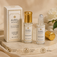 Parfum Doré 3ml Roll-on Parfumé Longue Durée pour Femme Sensation Premium Sans Alcool Roll-on pour Voitures